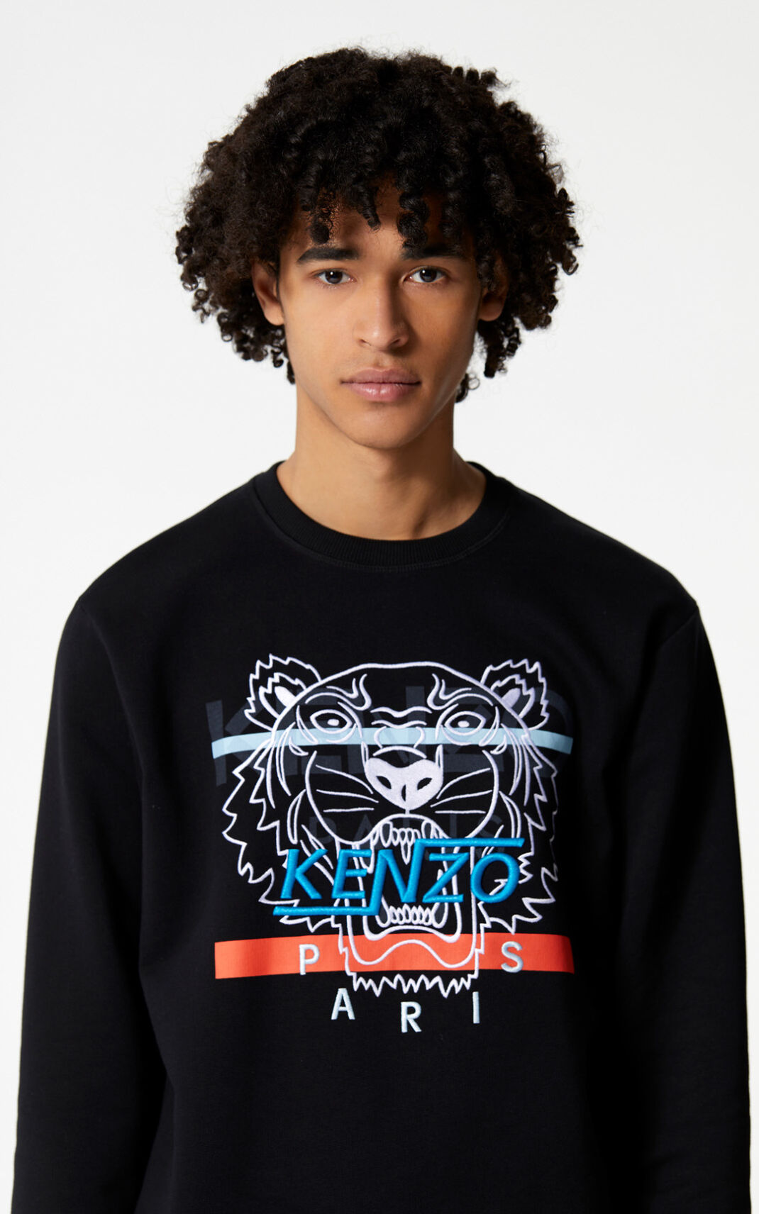 Sweat Kenzo Tiger Homme Noir | RWAI-54108